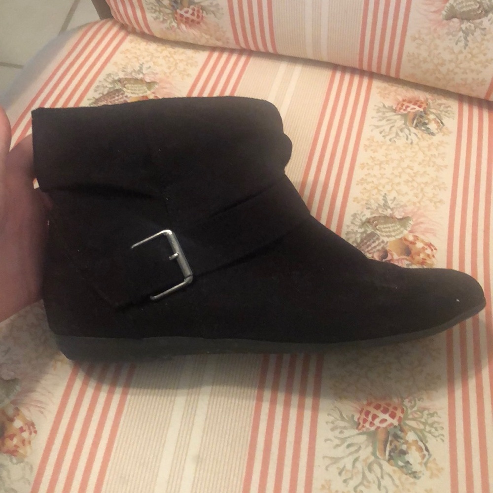 Black ankle boots